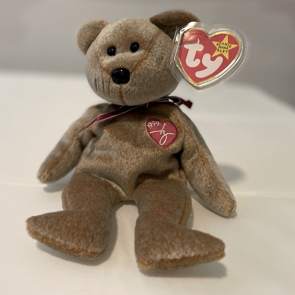 5/$25 Ty Beanie Babies - 1999 Signature Bear Beanie Baby
